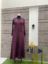 Luxurious Burgundy Turkish Coat - Sophisticated Mid-Length Fit