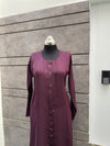 Luxurious Burgundy Turkish Coat - Sophisticated Mid-Length Fit
