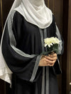 Graceful Black Nida Abaya – Elegant Full-Length Modest Wear for a Refined Look