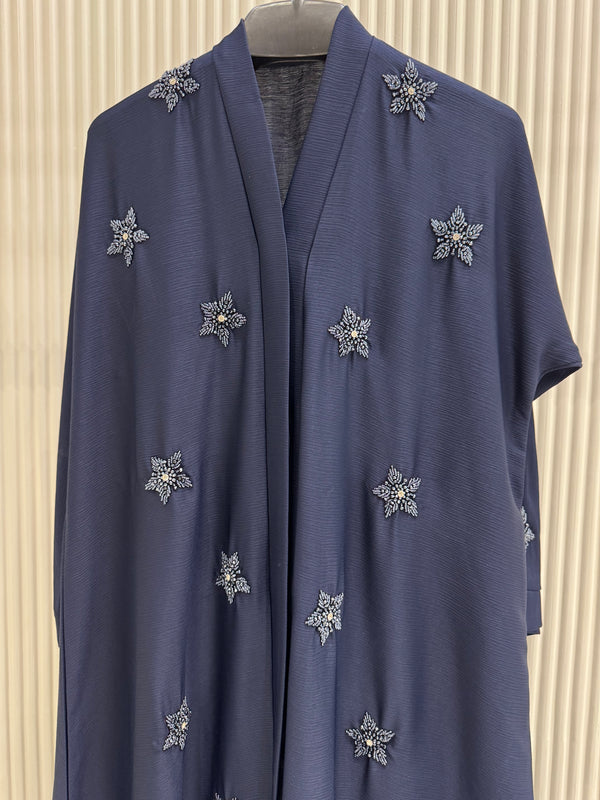 Royal Blue Nida Abaya – Premium Full-Length Modest Wear for Women (54 Inches)