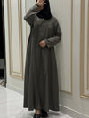 Thyme Green Turkish Coat - Sleek Mid-Length Tailored Elegance