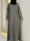 Thyme Green Turkish Coat - Sleek Mid-Length Tailored Elegance