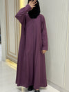 Sunset Purple Turkish Coat - Elegantly Tailored Mid-Length Design