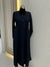 Sophisticated Blue Turkish Coat - Tailored Mid-Length Eleganc