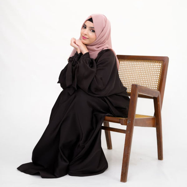 Midnight Black Abaya