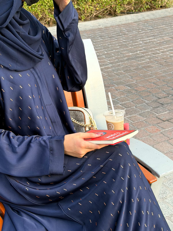 Elegant Stone Work abaya