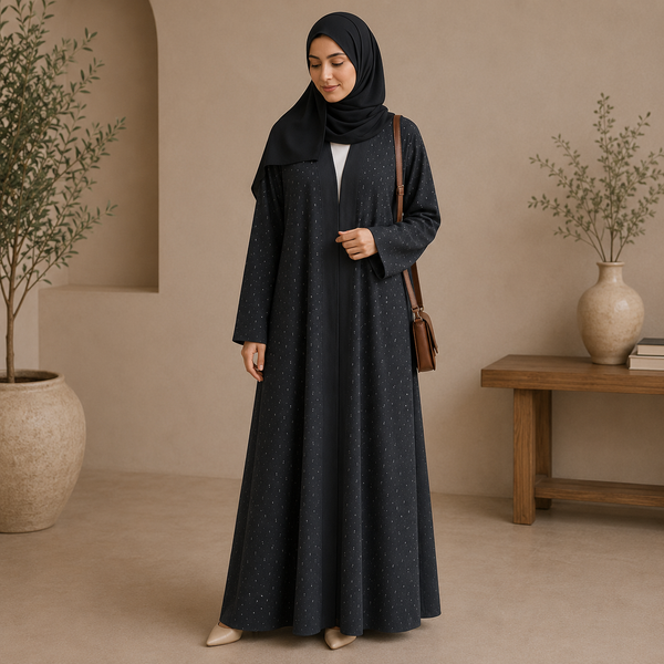 Elegant Stone Work abaya