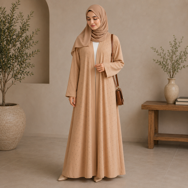 Elegant Stone Work abaya