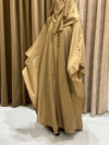 Rusty Gold Abaya Set - Length: 54 (3 Pieces: Abaya, Niqab, Hijab)