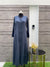 Premium Pigeon Blue Turkish Coat - Elegant Mid-Length Design, Perfect Fit