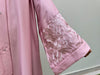 Ballet Pink Embroidered Abaya | Soft Nida Fabric | Modest Wear 2025