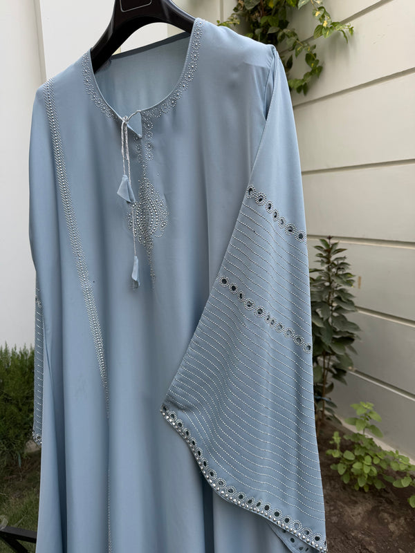 Midnight Azure Abaya