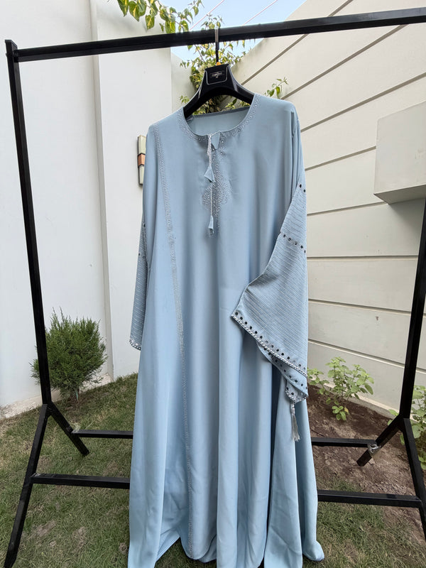 Midnight Azure Abaya