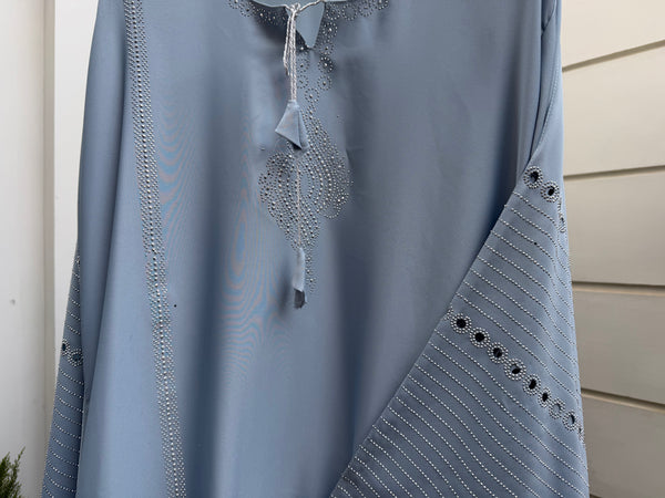 Midnight Azure Abaya