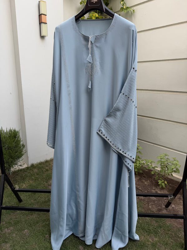 Midnight Azure Abaya