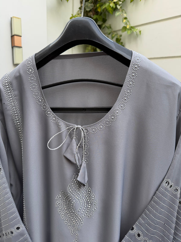 Silver Mist Abaya | Agaaz By Kat