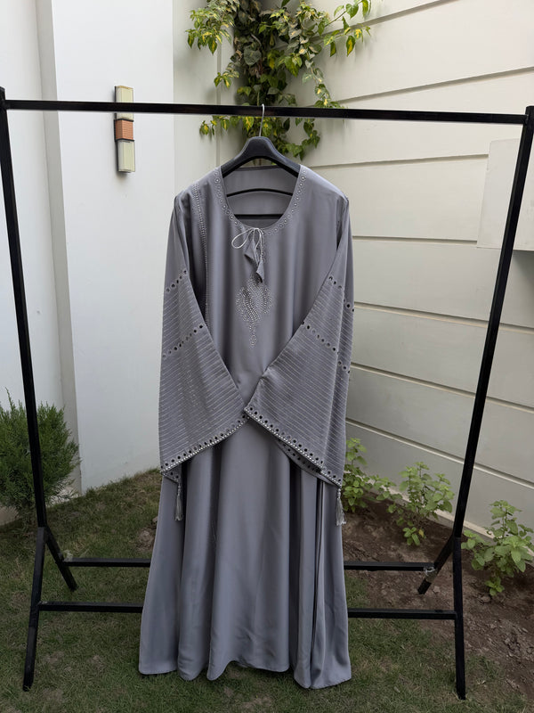 Silver Mist Abaya | Agaaz By Kat