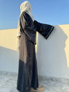 Grey Nida Abaya – Classic Modest Full-Length Dress for Women (54 Inches)