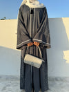 Grey Nida Abaya – Classic Modest Full-Length Dress for Women (54 Inches)
