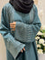 Abaya Collection in Black, Turquoise, and Brown - Premium Nida Fabric - 56' (Pack of Two)