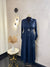 Midnight Blue Coat Abaya - Length: 52''