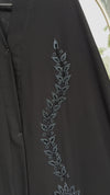 Elegant Black Nida Abaya – Classic Full-Length Design