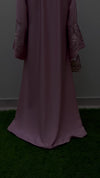 Ballet Pink Embroidered Abaya | Soft Nida Fabric | Modest Wear 2025