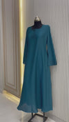 Chic Teal Nida Abaya - 54" Inch